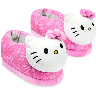 Hello Kitty Chaussons 3D Fille, Pantoufles Enfant avec Semelle Antidérapante Cadeau Fille (Rose, 28/29 EU) - Publicité Hello Kitty Chaussons 3D Fille, Pantoufles Enfant avec Semelle Antidérapante Cadeau Fille (Rose, 28/29 EU) - Publicité