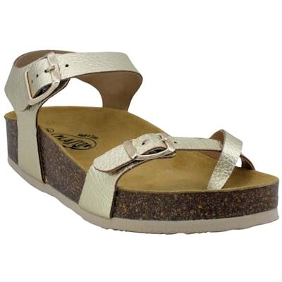 PLAKTON Sandales Femme CP.Zomba-341016-3 coloris-Gold-39 - Publicité PLAKTON Sandales Femme CP.Zomba-341016-3 coloris-Gold-39 - Publicité