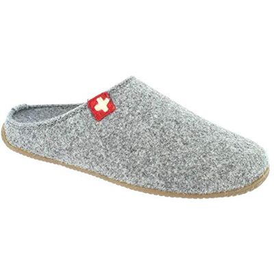 Living Kitzbühel Pantoffel Schweizer Kreuz Mit Fußbett, Chaussons Homme Gris (610 Grau), 43 EU - Publicité Living Kitzbühel Pantoffel Schweizer Kreuz Mit Fußbett, Chaussons Homme Gris (610 Grau), 43 EU - Publicité