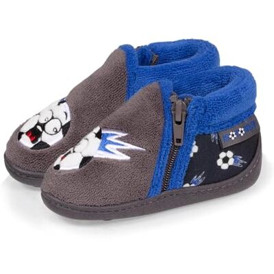 Isotoner Chaussons pantoufles Bottillons bébé garçon semelle antidérapante, 26, gris - Publicité Isotoner Chaussons pantoufles Bottillons bébé garçon semelle antidérapante, 26, gris - Publicité