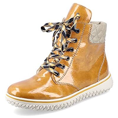 Rieker Damen Schnürstiefeletten Z4206, Frauen Schnürboots,Stiefeletten,Halbstiefel,Reißverschluss, Gelb, 39 - Publicité Rieker Damen Schnürstiefeletten Z4206, Frauen Schnürboots,Stiefeletten,Halbstiefel,Reißverschluss, Gelb, 39 - Publicité