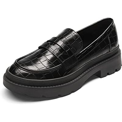 DREAM PAIRS Femme Mocassin Hamble Loafer Slipper Black/Stone/PU 39 (EUR) - Publicité DREAM PAIRS Femme Mocassin Hamble Loafer Slipper Black/Stone/PU 39 (EUR) - Publicité