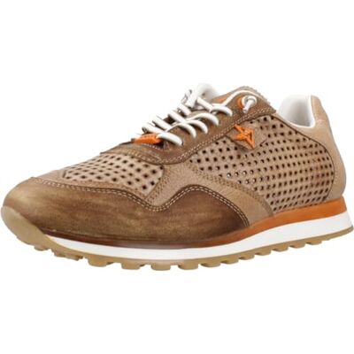 Cetti Baskets Basses Luxe en Cuir perforé Beige à Semelle Running et Lacets élastiqués Taille 44 - Publicité Cetti Baskets Basses Luxe en Cuir perforé Beige à Semelle Running et Lacets élastiqués Taille 44 - Publicité