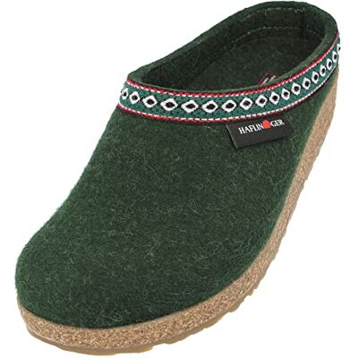 HAFLINGER Chaussons Mixte Adulte Grizzly Franzl 711001, Pointure:37 EU, La Couleur:Vert - Publicité HAFLINGER Chaussons Mixte Adulte Grizzly Franzl 711001, Pointure:37 EU, La Couleur:Vert - Publicité