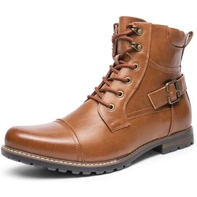 Bruno Marc Bottes Moto Homme Bottes Lacets Chukka Classiques Chaussures Biker Casual,Size 46,Brun,Philly-3 - Publicité Bruno Marc Bottes Moto Homme Bottes Lacets Chukka Classiques Chaussures Biker Casual,Size 46,Brun,Philly-3 - Publicité