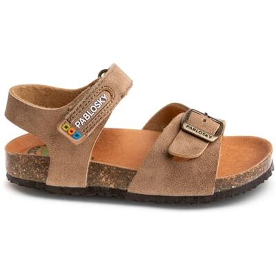Pablosky Bio Sandale, Marron, 38 EU Large - Publicité Pablosky Bio Sandale, Marron, 38 EU Large - Publicité