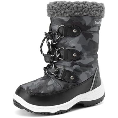 DREAM PAIRS Kids Bottes de Neige pour Enfants Imperméables et Antidérapantes Bottes de Hiver Chaude pour Garçons Filles,Size 36,Noir Blanc,SDSB2228K - Publicité DREAM PAIRS Kids Bottes de Neige pour Enfants Imperméables et Antidérapantes Bottes de Hiver Chaude pour Garçons Filles,Size 36,Noir Blanc,SDSB2228K - Publicité