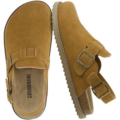 CUSHIONAIRE Brooklyn Sabots en Daim pour Femme – Sandales à Bride arrière réglable avec Boucle, Mousse à mémoire de Forme, Larges largeurs, Daim Marron, 40.5 EU - Publicité CUSHIONAIRE Brooklyn Sabots en Daim pour Femme – Sandales à Bride arrière réglable avec Boucle, Mousse à mémoire de Forme, Larges largeurs, Daim Marron, 40.5 EU - Publicité