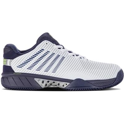 K-Swiss Performance Homme Hypercourt Express 2 HB Chaussures de Tennis, White/Peacoat/Silver, 45 EU - Publicité K-Swiss Performance Homme Hypercourt Express 2 HB Chaussures de Tennis, White/Peacoat/Silver, 45 EU - Publicité