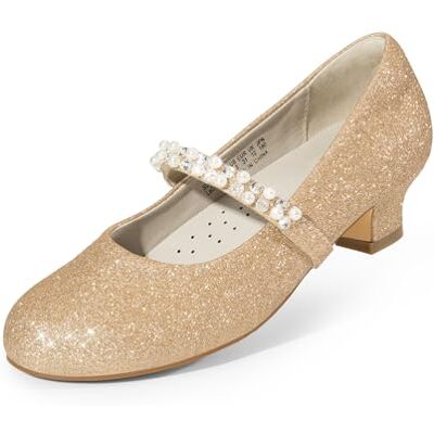 DREAM PAIRS Kids Chaussures Mary Jane pour Filles Charmantes Chaussure Petite Princesse avec Petit Talon Polyvalente et Confortable,Size 36,Paillettes d'or,SDFL2403K - Publicité DREAM PAIRS Kids Chaussures Mary Jane pour Filles Charmantes Chaussure Petite Princesse avec Petit Talon Polyvalente et Confortable,Size 36,Paillettes d'or,SDFL2403K - Publicité