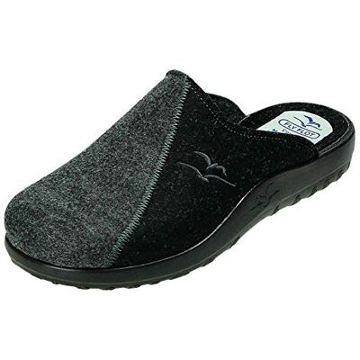 Fly Flot , Chaussons pour Femme Noir Anthracite/Noir Gris Gris, - Publicité Fly Flot , Chaussons pour Femme Noir Anthracite/Noir Gris Gris, - Publicité