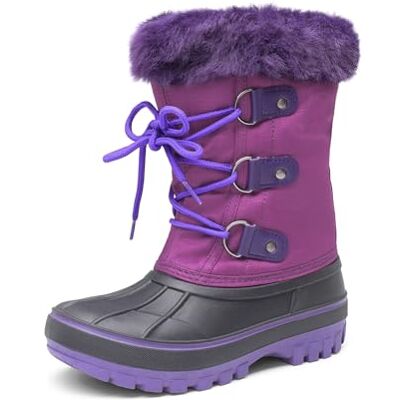 DREAM PAIRS Kids Bottes de Neige pour Enfants Chaudes et Confortable Bottes de Hiver Antidérapante avec Coque Imperméable,Size 35,Violet,Forester - Publicité DREAM PAIRS Kids Bottes de Neige pour Enfants Chaudes et Confortable Bottes de Hiver Antidérapante avec Coque Imperméable,Size 35,Violet,Forester - Publicité