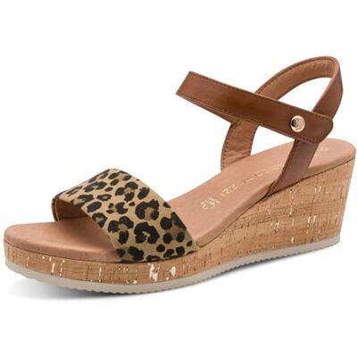 MARCO TOZZI Femme Sandale semelle intérieure Feel Me douce Cuir doublure douce Tendance, marron (LEO BROWN CB.), 38 EU - Publicité MARCO TOZZI Femme Sandale semelle intérieure Feel Me douce Cuir doublure douce Tendance, marron (LEO BROWN CB.), 38 EU - Publicité