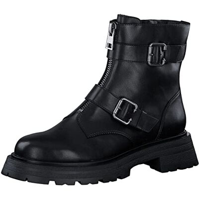 Tamaris Femme Bottines, Dame Bottes de Motard,Bottes,Demi-Bottes,Botte de Motard,Plat,Black Matt,38 EU - Publicité Tamaris Femme Bottines, Dame Bottes de Motard,Bottes,Demi-Bottes,Botte de Motard,Plat,Black Matt,38 EU - Publicité