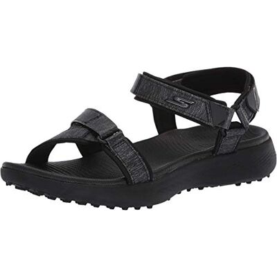 Skechers Women's 600 Spikeless Golf Sandals Shoe, Black, Numeric_6 - Publicité Skechers Women's 600 Spikeless Golf Sandals Shoe, Black, Numeric_6 - Publicité