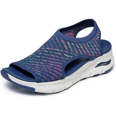 Skechers Arch FIT-Catchy Wave pour Femme, Bleu Marine/Multicolore, 35 EU - Publicité Skechers Arch FIT-Catchy Wave pour Femme, Bleu Marine/Multicolore, 35 EU - Publicité