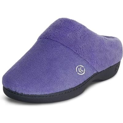 Isotoner Femme Classic Clog with Memory Foam Comfort and Non-Slip Stability Chaussons à Enfiler, Pervenche Profonde, 8.5-9 - Publicité Isotoner Femme Classic Clog with Memory Foam Comfort and Non-Slip Stability Chaussons à Enfiler, Pervenche Profonde, 8.5-9 - Publicité