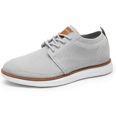 Bruno Marc Baskets Oxford pour Hommes Respirant et Décontracté Chaussures Sportives Confortables Oxfords pour Le Bureau GRAND-01,Size 42,Gris,GRAND-01 - Publicité Bruno Marc Baskets Oxford pour Hommes Respirant et Décontracté Chaussures Sportives Confortables Oxfords pour Le Bureau GRAND-01,Size 42,Gris,GRAND-01 - Publicité