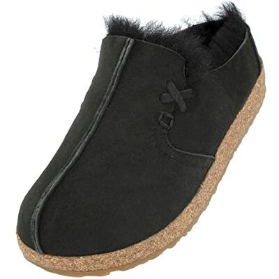 HAFLINGER Pantoufles pour Femmes Saskatchewan 711021, Pointure:37 EU, La Couleur:Noir - Publicité HAFLINGER Pantoufles pour Femmes Saskatchewan 711021, Pointure:37 EU, La Couleur:Noir - Publicité