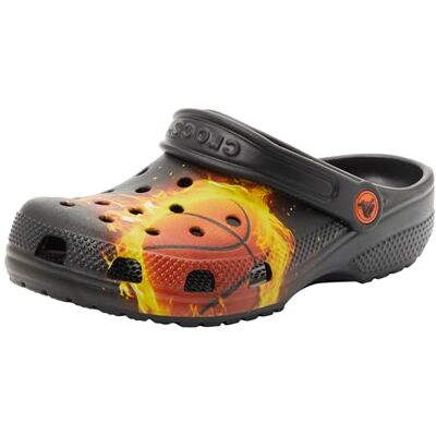 Crocs Unisexe Enfant Classic Flaming Bball Clog K Sabots, Black, 28/29 EU - Publicité Crocs Unisexe Enfant Classic Flaming Bball Clog K Sabots, Black, 28/29 EU - Publicité