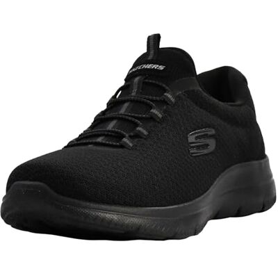 Skechers Femme Summits 12980W Wide Espadrilles, Black Mesh/ Trim, 39.5 EU Large - Publicité Skechers Femme Summits 12980W Wide Espadrilles, Black Mesh/ Trim, 39.5 EU Large - Publicité