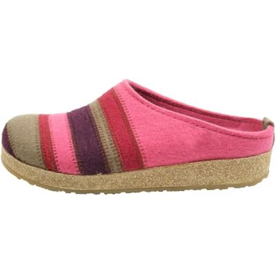HAFLINGER Grizzly Stripes 711049, Chaussons pour Femme, Pointure:38 EU, La Couleur:Rose - Publicité HAFLINGER Grizzly Stripes 711049, Chaussons pour Femme, Pointure:38 EU, La Couleur:Rose - Publicité