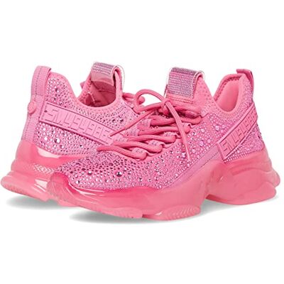 Steve Madden Women's Maxima Sneaker, Pink Rhinestone, 36 EU - Publicité Steve Madden Women's Maxima Sneaker, Pink Rhinestone, 36 EU - Publicité