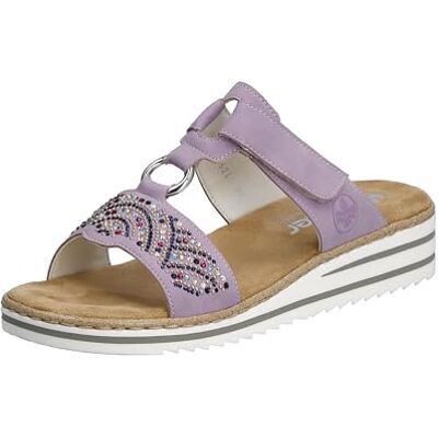 Rieker Femme V0621 Mules, Lilas, 39 EU - Publicité Rieker Femme V0621 Mules, Lilas, 39 EU - Publicité