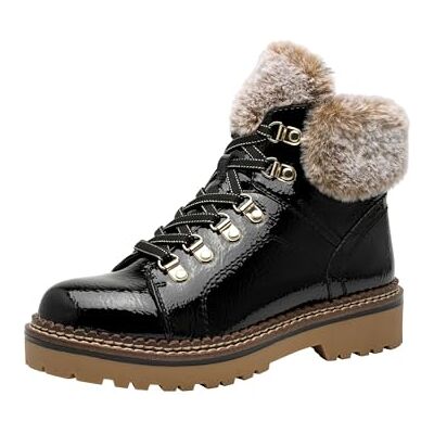 Tamaris WL Lace Boot Bottes de neige pour femme Noir Brevet Taille 41 EU, Imprimé noir, 41 EU - Publicité Tamaris WL Lace Boot Bottes de neige pour femme Noir Brevet Taille 41 EU, Imprimé noir, 41 EU - Publicité