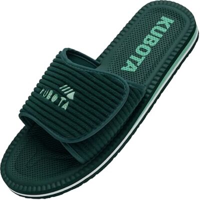 Kubota Claquettes à scratch Femme & Homme – Sandales été – Claquettes avec fermeture auto-agrippante – Chaussures pour piscine et plage – Chaussons Vert 41 - Publicité Kubota Claquettes à scratch Femme & Homme – Sandales été – Claquettes avec fermeture auto-agrippante – Chaussures pour piscine et plage – Chaussons Vert 41 - Publicité