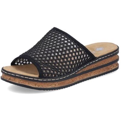 Rieker Sandales compensées pour femme 62904, Noir 00., 39 EU Schmal - Publicité Rieker Sandales compensées pour femme 62904, Noir 00., 39 EU Schmal - Publicité