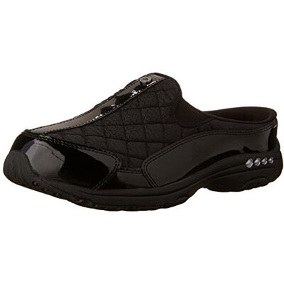 Easy Spirit Women's Traveltime Mule, Black/Silver Patent, 12 M US - Publicité Easy Spirit Women's Traveltime Mule, Black/Silver Patent, 12 M US - Publicité