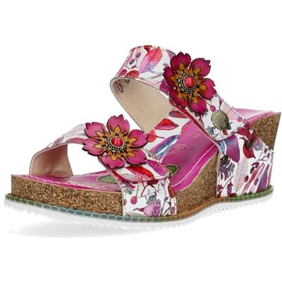 LAURA VITA Mules en Cuir pour Femmes Bonito 22, Pointure:37 EU, La Couleur:Rose - Publicité LAURA VITA Mules en Cuir pour Femmes Bonito 22, Pointure:37 EU, La Couleur:Rose - Publicité