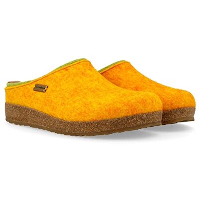 HAFLINGER Grizzly Kris 711056, Chaussons Mixte Adulte, Pointure:37 EU, La Couleur:Jaune - Publicité HAFLINGER Grizzly Kris 711056, Chaussons Mixte Adulte, Pointure:37 EU, La Couleur:Jaune - Publicité