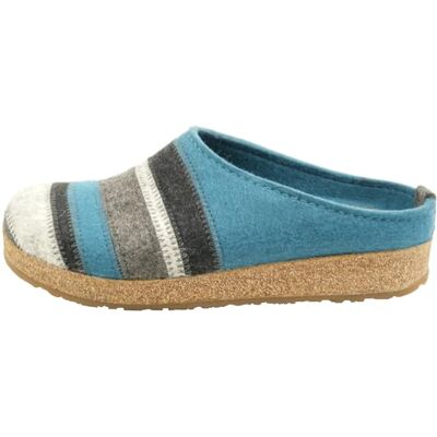 HAFLINGER Grizzly Stripes 711049, Chaussons pour Femme, Pointure:41 EU, La Couleur:Gris - Publicité HAFLINGER Grizzly Stripes 711049, Chaussons pour Femme, Pointure:41 EU, La Couleur:Gris - Publicité