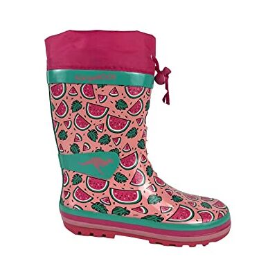 KangaROOS K-summerrain Botte de Pluie, Daisy Pink Melon, 25 EU - Publicité KangaROOS K-summerrain Botte de Pluie, Daisy Pink Melon, 25 EU - Publicité