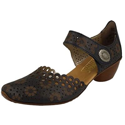 Rieker Pia Womens Open Court Shoes 41 EU Pacifique - Publicité Rieker Pia Womens Open Court Shoes 41 EU Pacifique - Publicité