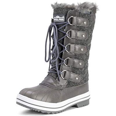 Polar Femmes Matelassé Pluie Lacer Fourrure Chaleureux Chaussures Neige Botte GRT41 AYC0013 Gris Textile 41 EU - Publicité Polar Femmes Matelassé Pluie Lacer Fourrure Chaleureux Chaussures Neige Botte GRT41 AYC0013 Gris Textile 41 EU - Publicité