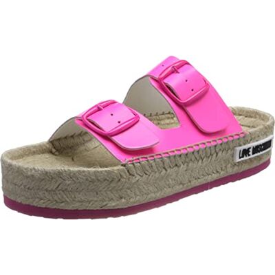 Love Moschino Femme JA28123G1GID0 Mule, Fuchsia, 35 EU - Publicité Love Moschino Femme JA28123G1GID0 Mule, Fuchsia, 35 EU - Publicité