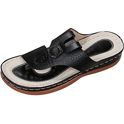 Spritumn-Home Femme Sandales En SuéDine ÉTé Bout Ouvert Pantoufles Confortable Ete Sandale OrthopéDique Chaussures éTé Mules Confort - Publicité Spritumn-Home Femme Sandales En SuéDine ÉTé Bout Ouvert Pantoufles Confortable Ete Sandale OrthopéDique Chaussures éTé Mules Confort - Publicité