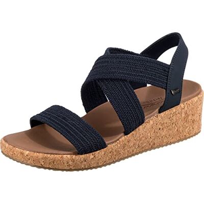 Skechers Sandales compensées Arch Fit Beverlee-Love Stays pour femme, pointure 37, bleu marine, 36 EU - Publicité Skechers Sandales compensées Arch Fit Beverlee-Love Stays pour femme, pointure 37, bleu marine, 36 EU - Publicité