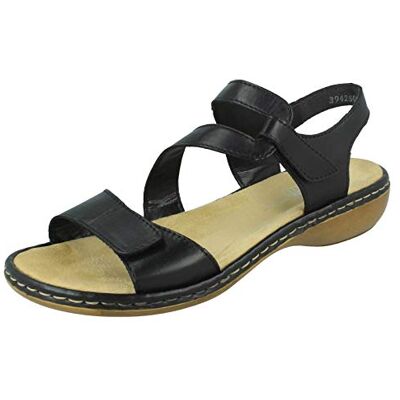 Rieker Rieker Damen 659C7 Sandalen, Sandale, schwarz, - Publicité Rieker Rieker Damen 659C7 Sandalen, Sandale, schwarz, - Publicité