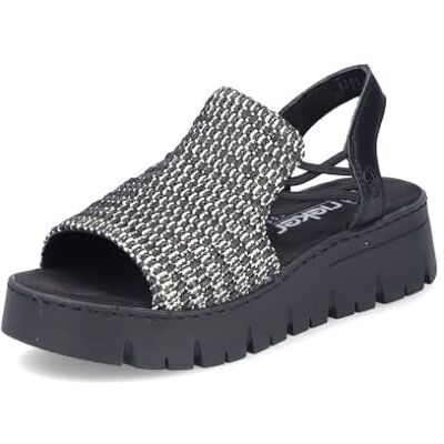 Rieker Mules pour femme V1051, Noir 00., 40 EU Étroit - Publicité Rieker Mules pour femme V1051, Noir 00., 40 EU Étroit - Publicité