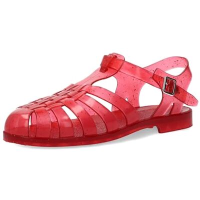 Andrés Machado AM188 Sandales Méduse en PVC avec Boucle Sandales d’Été Unisexes Femme et Homme Couleur Red EU 35 - Publicité Andrés Machado AM188 Sandales Méduse en PVC avec Boucle Sandales d’Été Unisexes Femme et Homme Couleur Red EU 35 - Publicité
