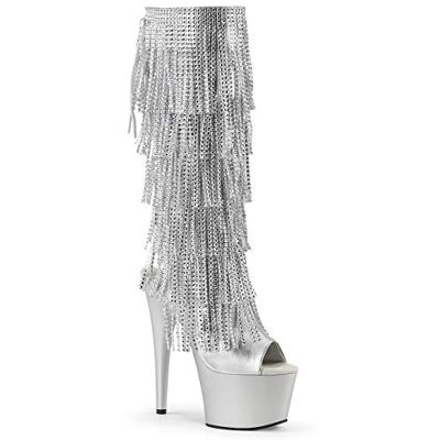 Pleaser ADORE-2024RSF SLV Metallic PU/SLV Matte UK 5 (EU 38) - Publicité Pleaser ADORE-2024RSF SLV Metallic PU/SLV Matte UK 5 (EU 38) - Publicité
