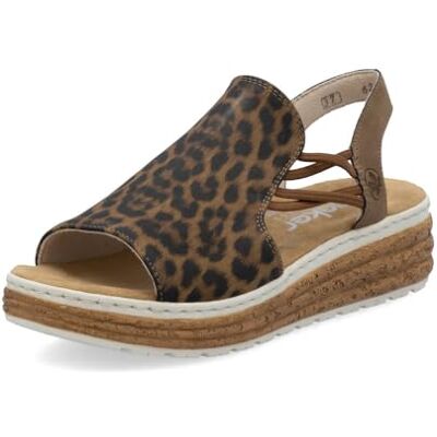 Rieker 62741 LEOPARD Marron Femme Marron - Publicité Rieker 62741 LEOPARD Marron Femme Marron - Publicité