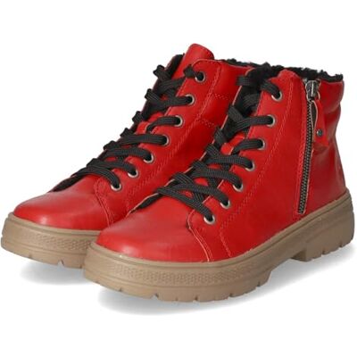 Rieker Femme N0007 Bottes à Lacets, Rouge, 37 EU Large - Publicité Rieker Femme N0007 Bottes à Lacets, Rouge, 37 EU Large - Publicité