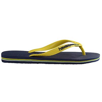 Havaianas Brasil Logo, Tongs Iconiques, Confortables et Durables, Lanières avec le Drapeau du Brésil et Semelle Antidérapante aux Bandes Colorées, Adultes Unisexe - Publicité Havaianas Brasil Logo, Tongs Iconiques, Confortables et Durables, Lanières avec le Drapeau du Brésil et Semelle Antidérapante aux Bandes Colorées, Adultes Unisexe - Publicité