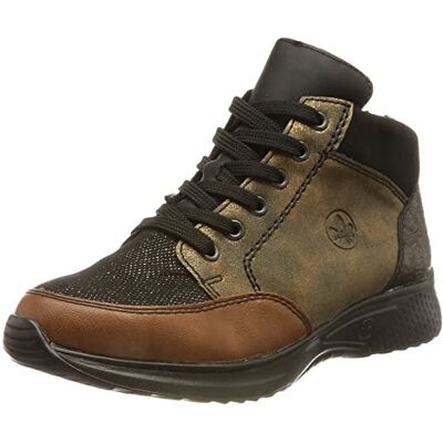Rieker N8744, Botte Tendance Femme, Marron, 41 EU - Publicité Rieker N8744, Botte Tendance Femme, Marron, 41 EU - Publicité