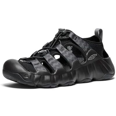 KEEN Women's Hyperport H2 Breathable Easy On Comfortable Hiking and Water Sandals, Black/Steel Grey, 8 - Publicité KEEN Women's Hyperport H2 Breathable Easy On Comfortable Hiking and Water Sandals, Black/Steel Grey, 8 - Publicité